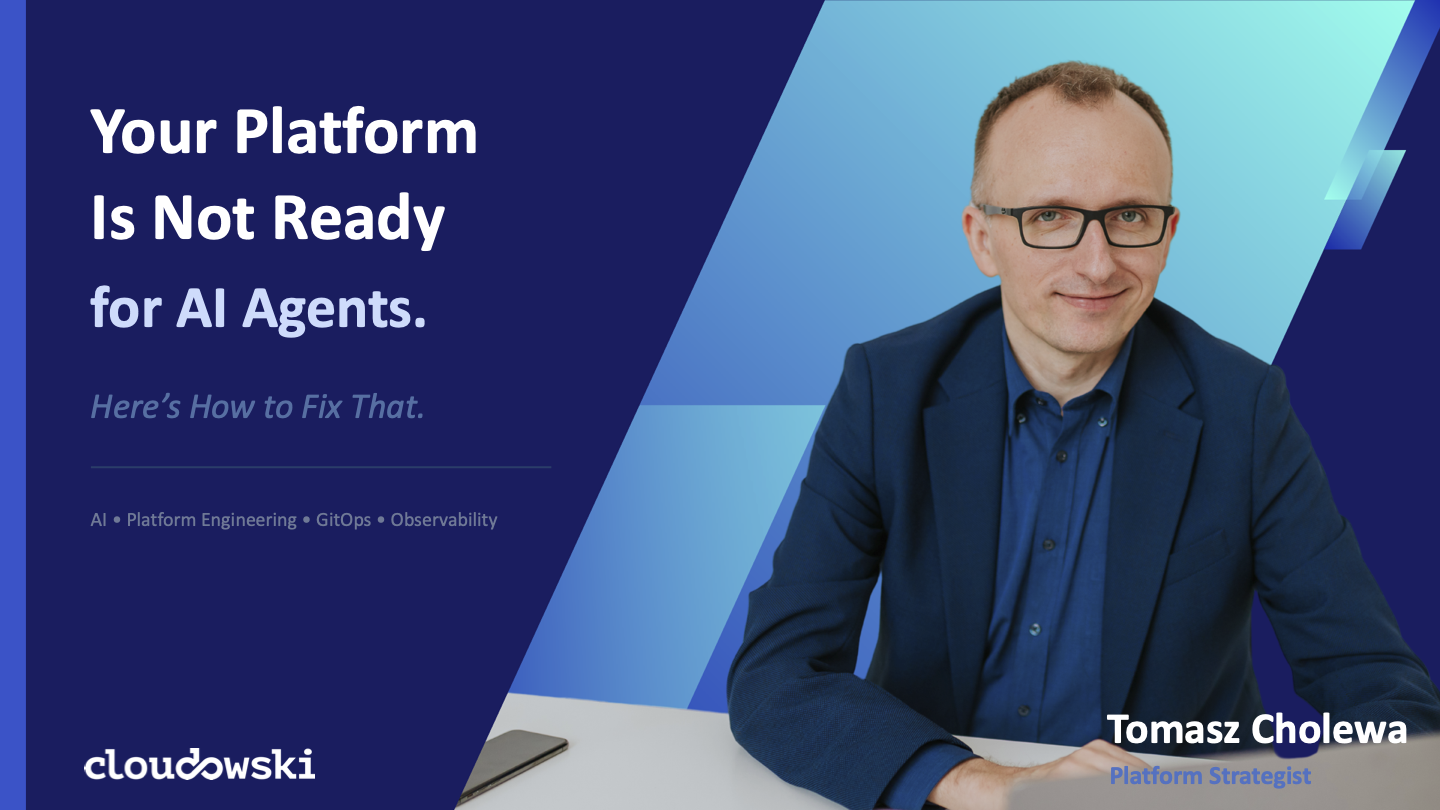 Your Platform Is Not Ready for AI Agents. Here's How to Fix That. (video)
